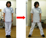 バランス強化体操　横歩き　Fall prevention physical exercise that can be done for myself